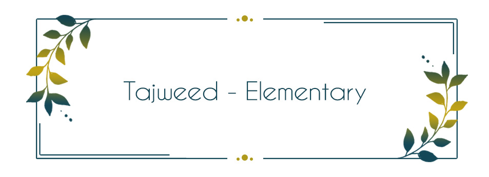 Tajweed - Elementary