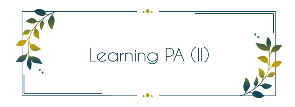 Learning PA (II)