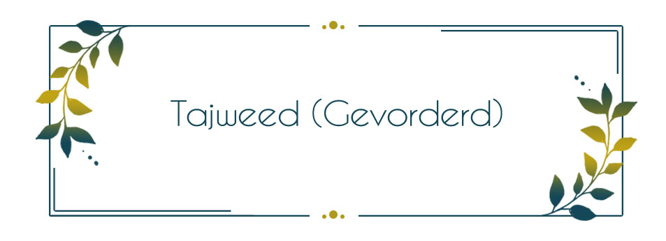 Arabisch Tajweed - Gevorderd